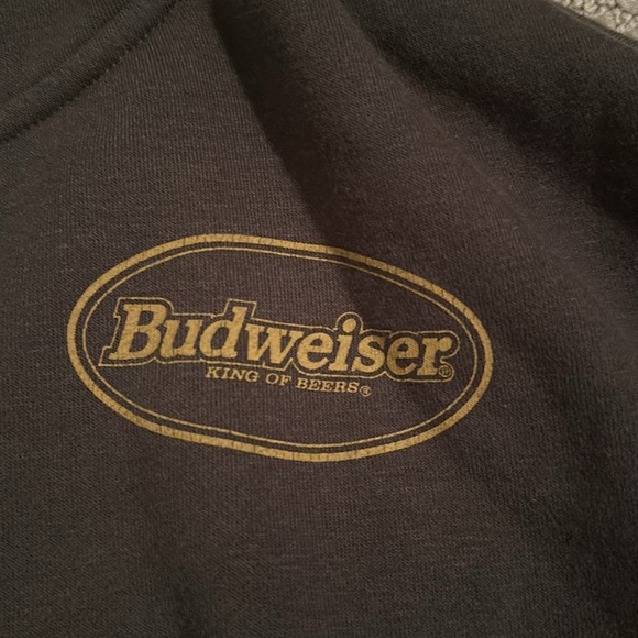 Grey pacsun Budweiser crop hoodie - Picture 4 of 5